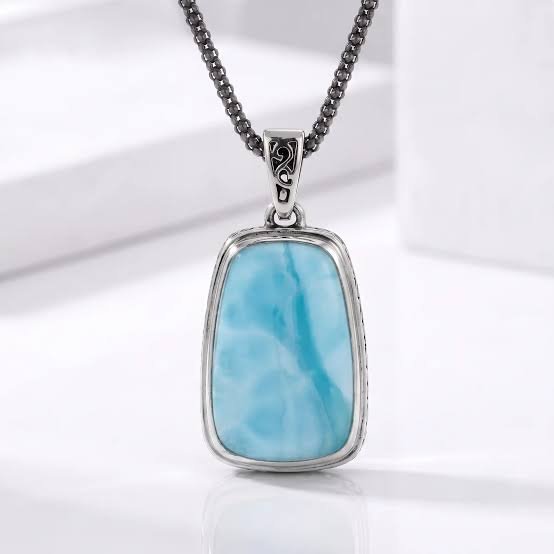 Pendant, 925 Silver & Larimar